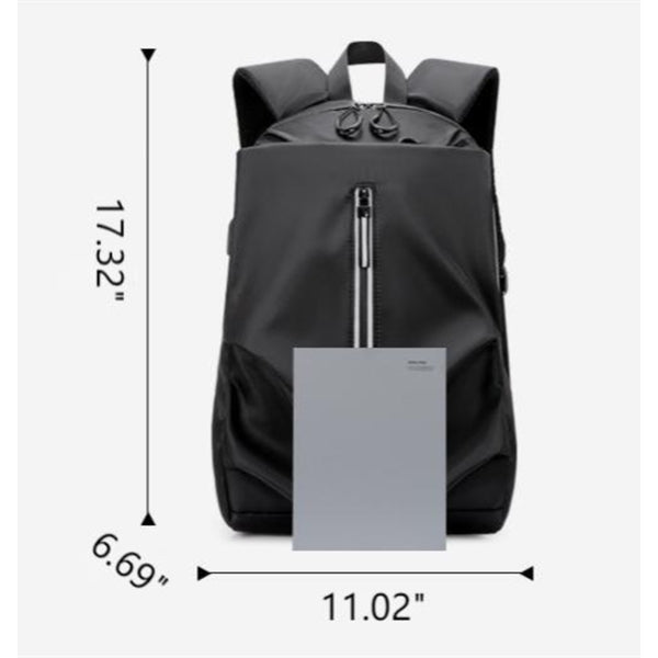 Fashion Casual backpack with USB charging port