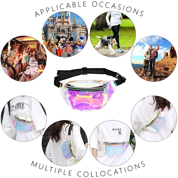 Holographic Shiny Iridescent Waist Bag