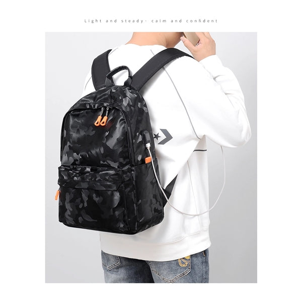 Camouflage Shoulder bag with USB Charging Port