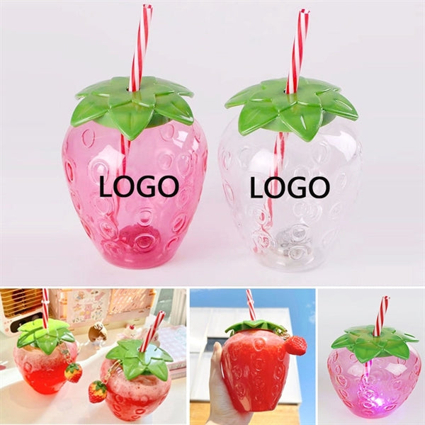 Drink Plastic Strawberry Cups