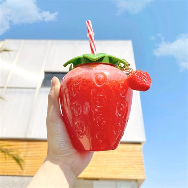 Drink Plastic Strawberry Cups
