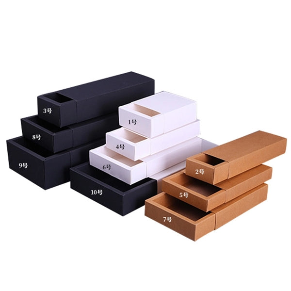 Collapsible Gift Box With Drawer Closure