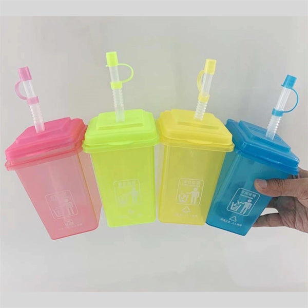 Plastic Sippy Straw Cup