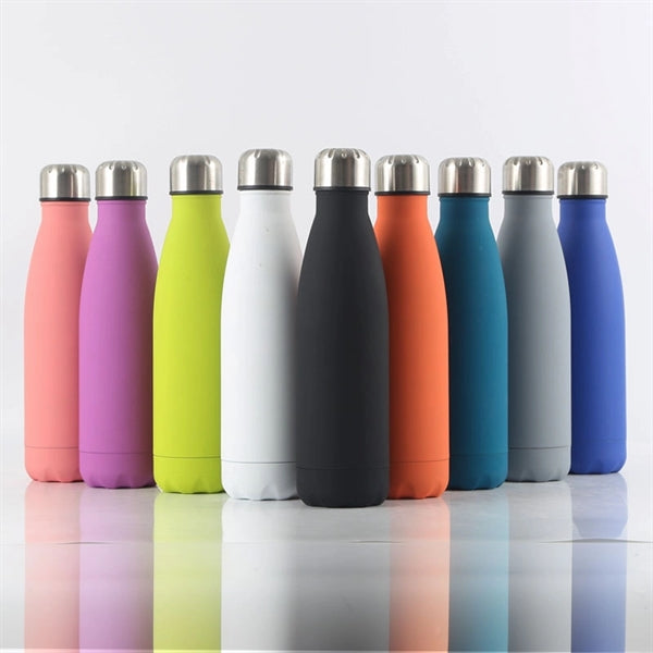 17 Oz Cola Shape Vacuum Insulated Water Bottle