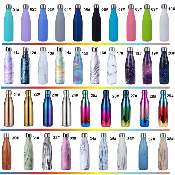 17 Oz Cola Shape Vacuum Insulated Water Bottle