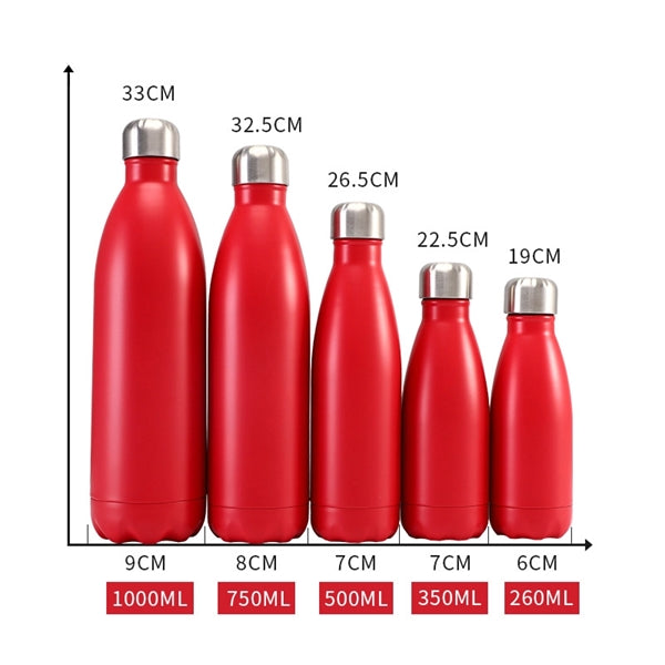 17 Oz Cola Shape Vacuum Insulated Water Bottle