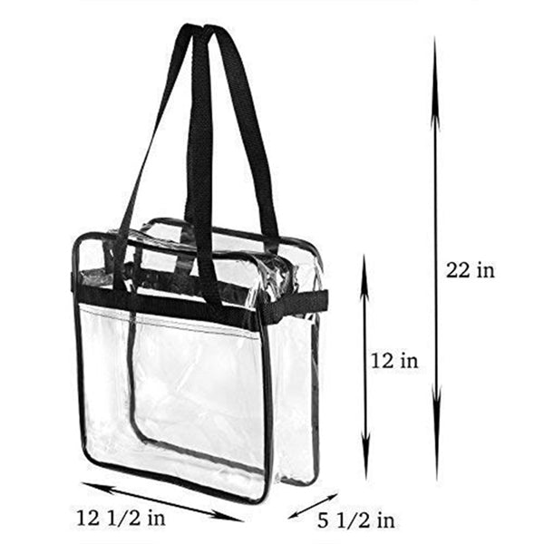 Gameday Clear Zip Shoulder Tote