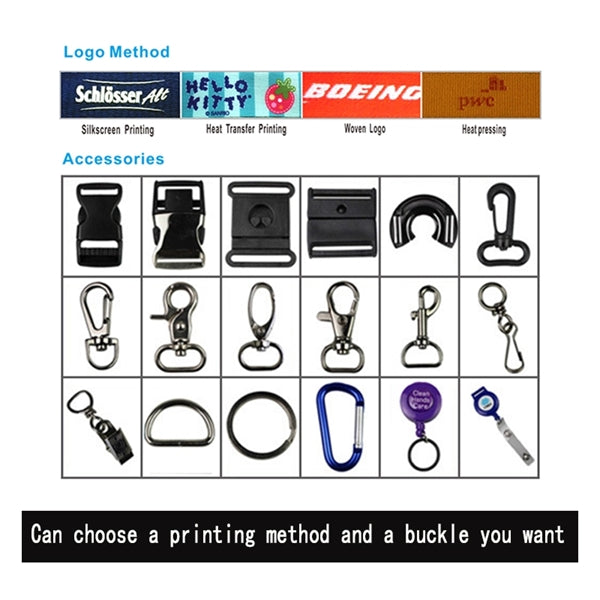 Woven Lanyards with Safety Breakaway