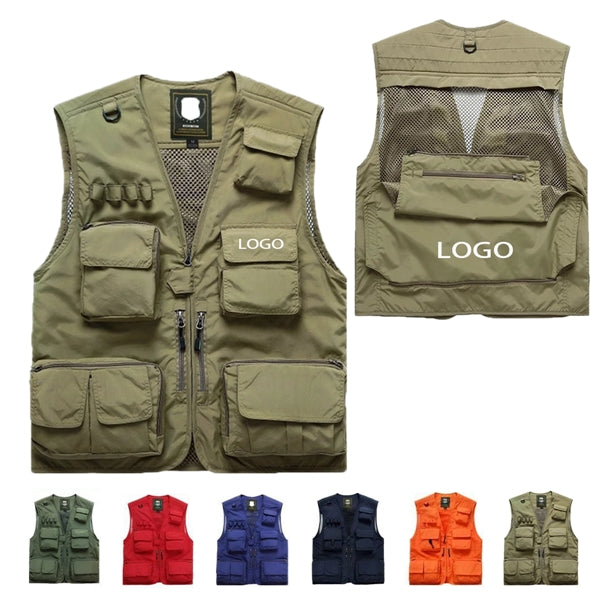 Multifunctional Photography Fishing Vest W/ Multi Pockets