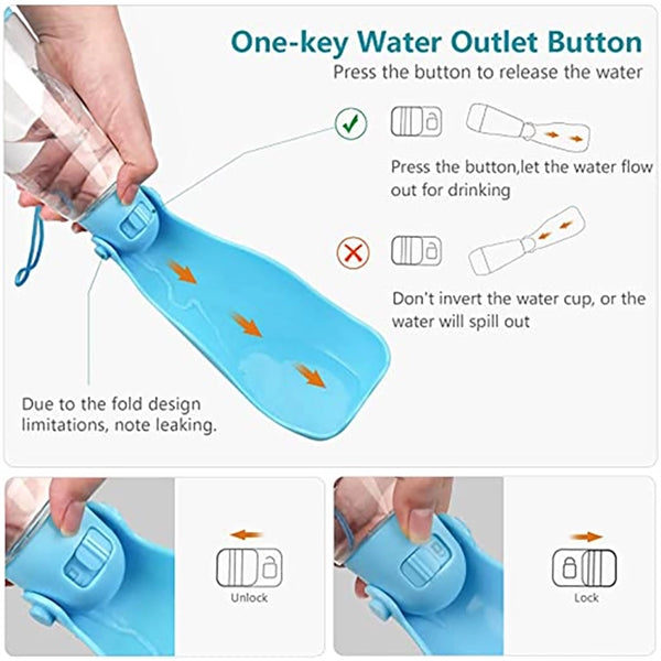 Foldable Dog Water Dispenser for Outdoor Walking