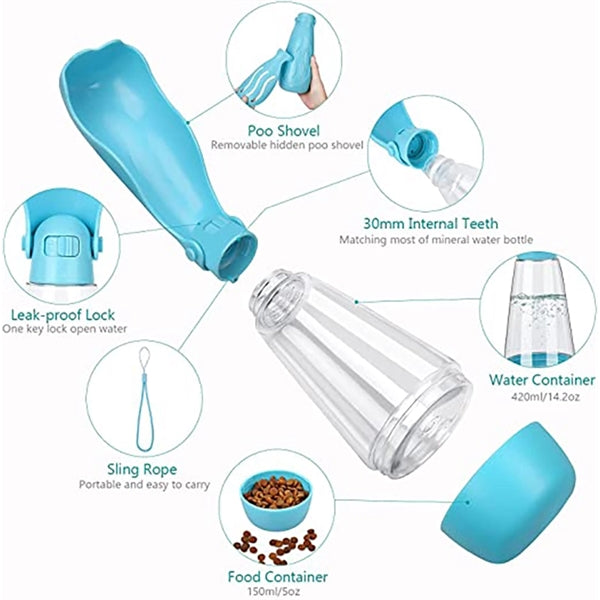 Foldable Dog Water Dispenser for Outdoor Walking