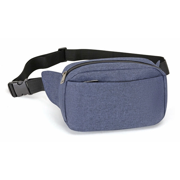 Heather Three-zipper Fanny Pack