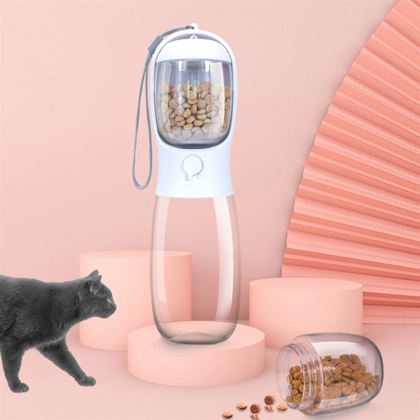 Dog Water Bottle with Food Container
