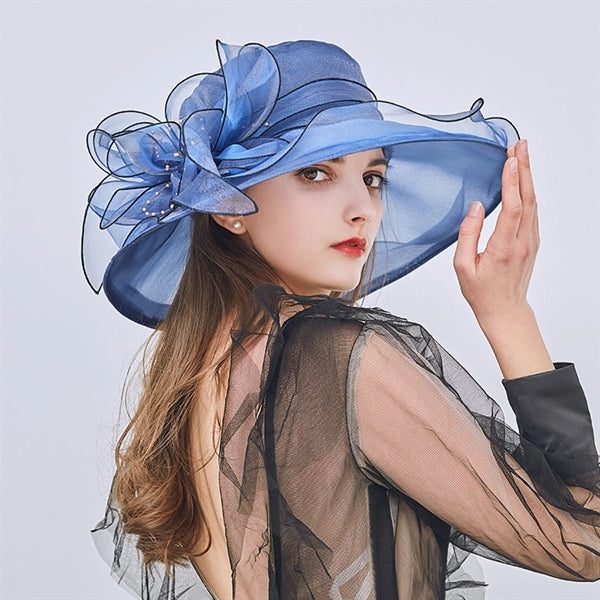 Flower Mesh Beach Sun Hat