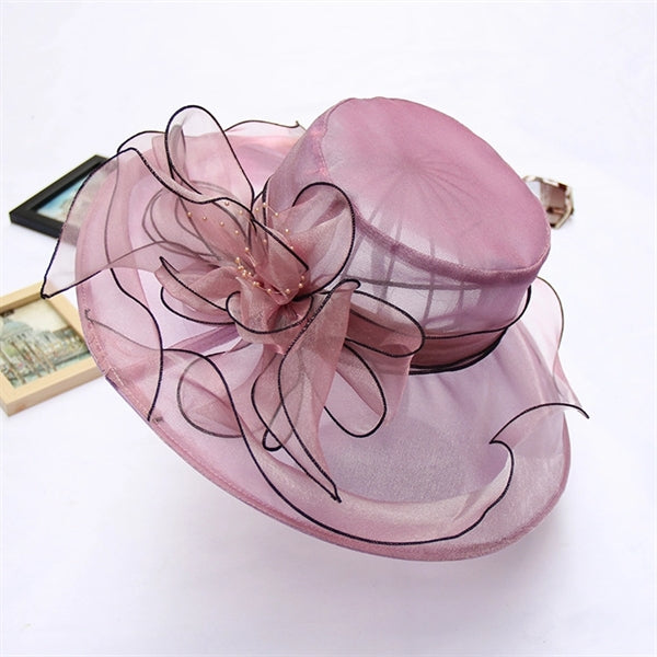 Flower Mesh Beach Sun Hat