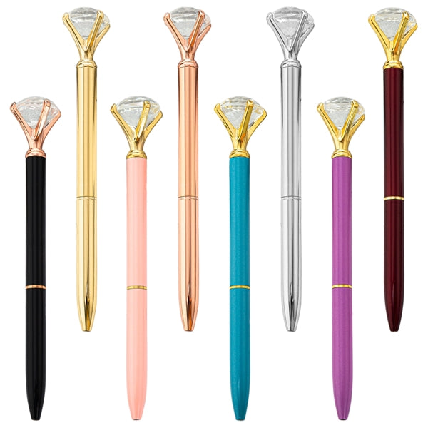 Crystal Diamond Head Ballpoint Pen