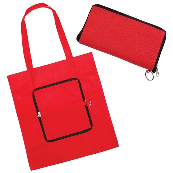 Foldable Zippin' Shopper Tote Bag