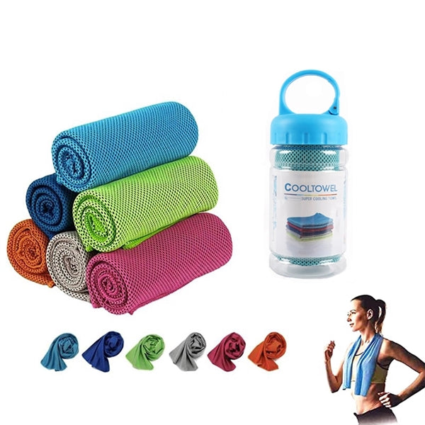 Cooling Towel with Bottle Packing