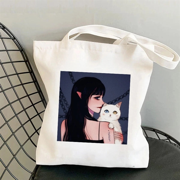 Cotton Canvas Handbag Tote Bag