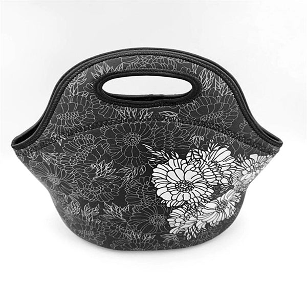 Zippered Neoprene Tote Box Lunch Bag