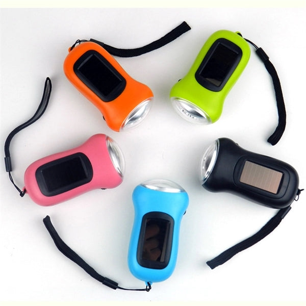 Hand Crank Solar Powered Flashlight