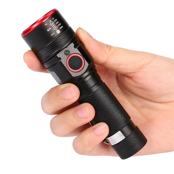 USB Rechargeable Zoomable Flashlight