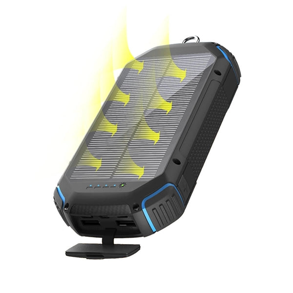 Solar power banks 20000mAh Led Light wireless charger