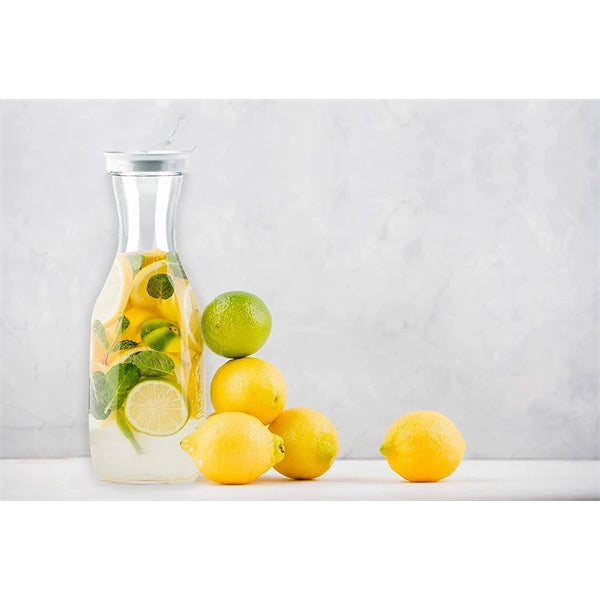 50oz Plastic Water Carafes Bottles Pitcher with Flip Top Lid