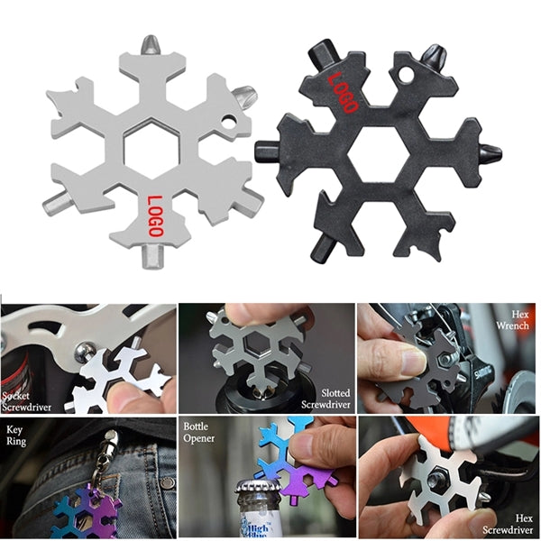 18-in-1 Stainless Steel Snowflakes Multi-Tool