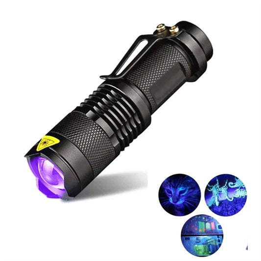 Led Uv Flashlight Ultraviolet Torch