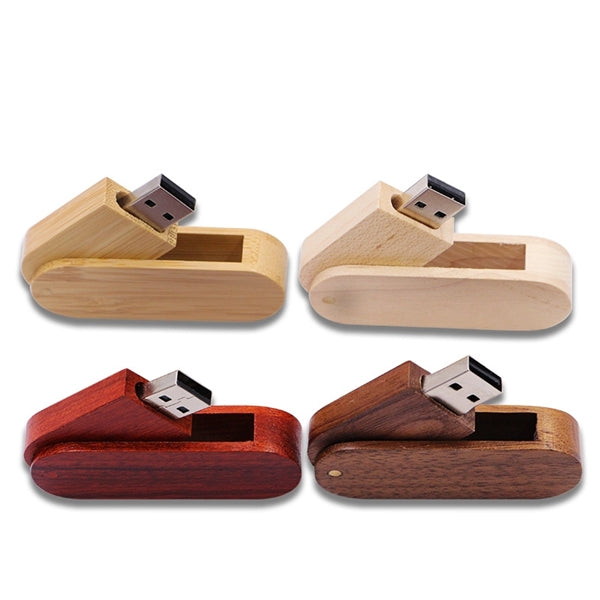 Wooden Rotate Pendrive Swivel USB Memory Stick Flash Drive