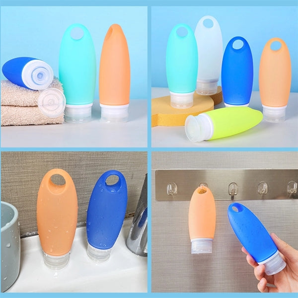 Silicone Refillable Travel Bottle & Container for Toiletries