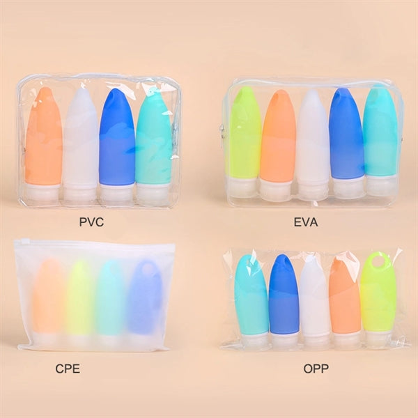 Silicone Refillable Travel Bottle & Container for Toiletries