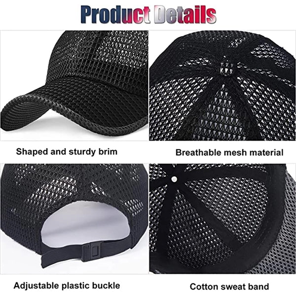 Summer Full Mesh Baseball Cap Trucker Hat