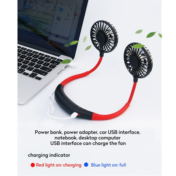 Mini Usb Portable Hands-Free Neck Fan