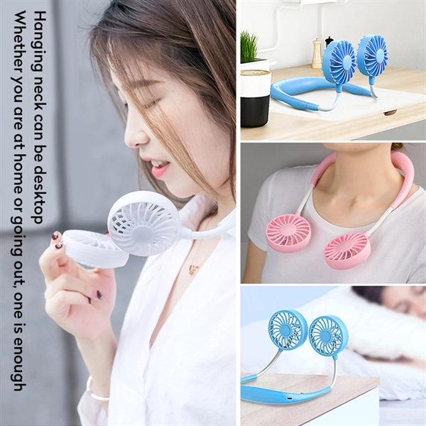 Mini Usb Portable Hands-Free Neck Fan