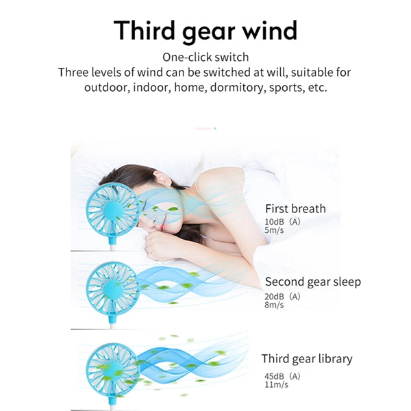 Mini Usb Portable Hands-Free Neck Fan