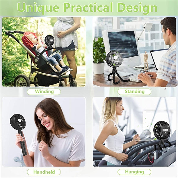 Flexible Stroller Fan
