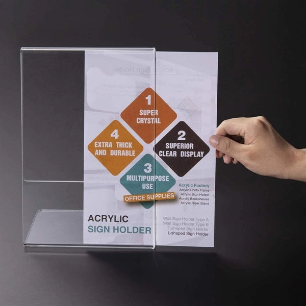 Acrylic Sign Holder 8.5" x 11"