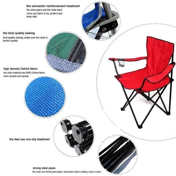 Outdoor Folding Fish Camping Chairs w/ Carry bag