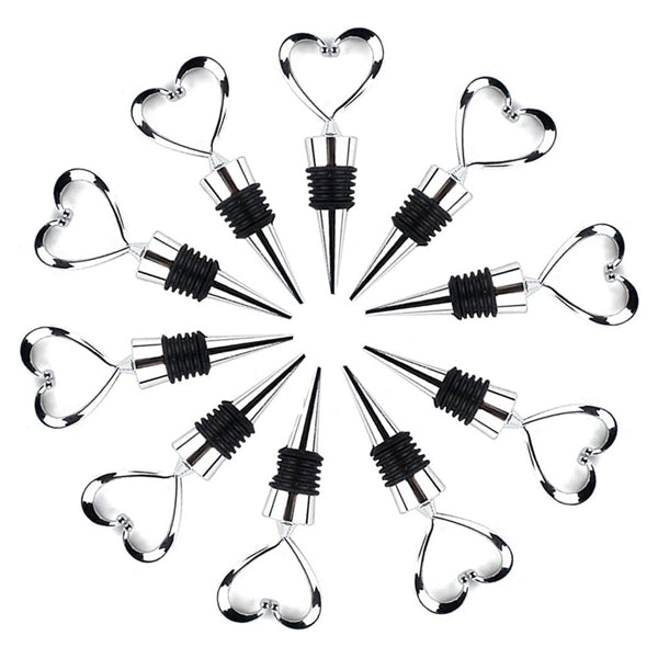 Zinc Alloy Heart Shape Wine Bottle Stopper