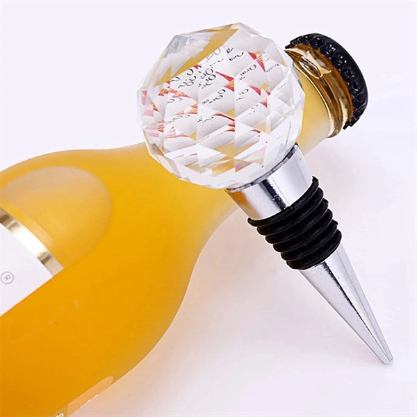 Decorative Crystal Balls Wine Bottle Stoppers