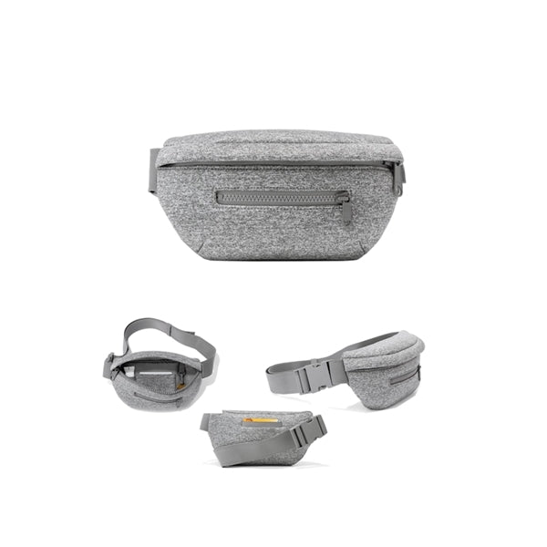 Neoprene Zippered Fanny Pack Waist Bag w/Adjustable Belt