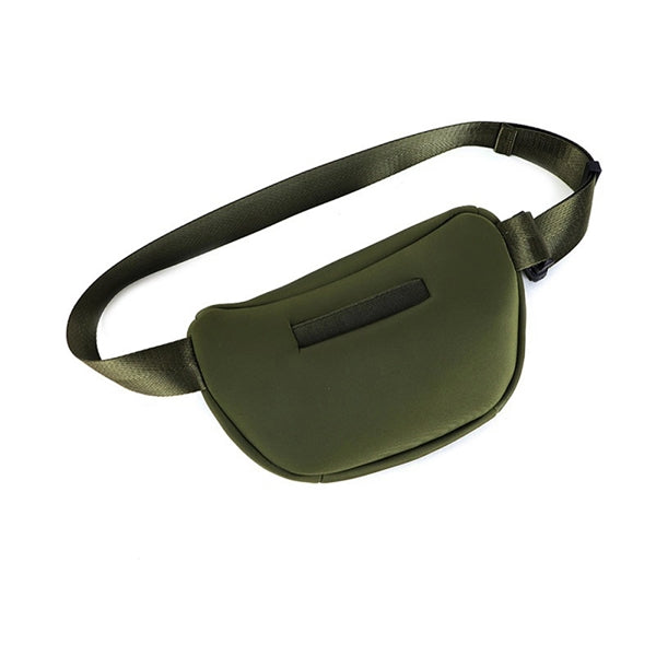 Neoprene Zippered Fanny Pack Waist Bag w/Adjustable Belt