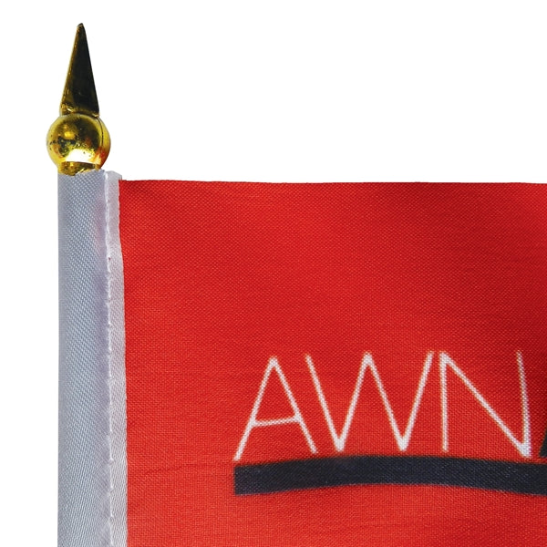 4" x 6" Single Reverse Polyester Stick Flags