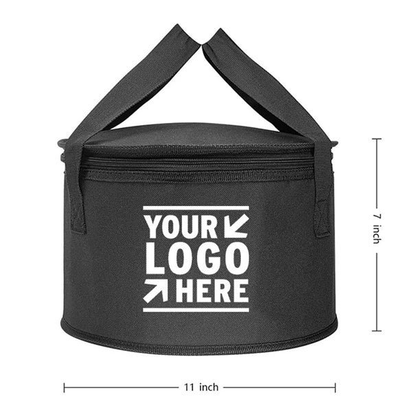 Round Insulated Thermal Pie Carrier Cooler Bags for Food