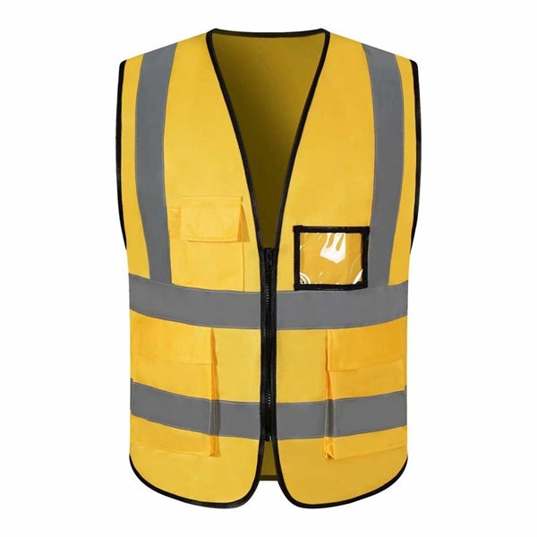 Reflective Safety Vest With Work Card Pocket