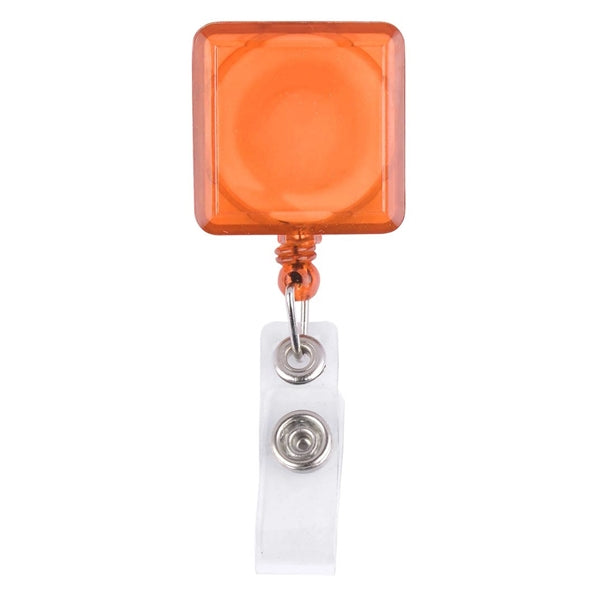 Square-Shaped Retractable Badge Holder