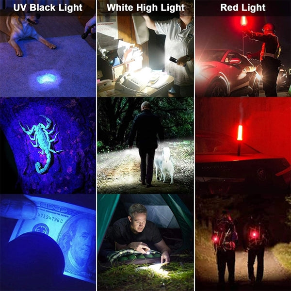 Fluorescent Test Flashlight