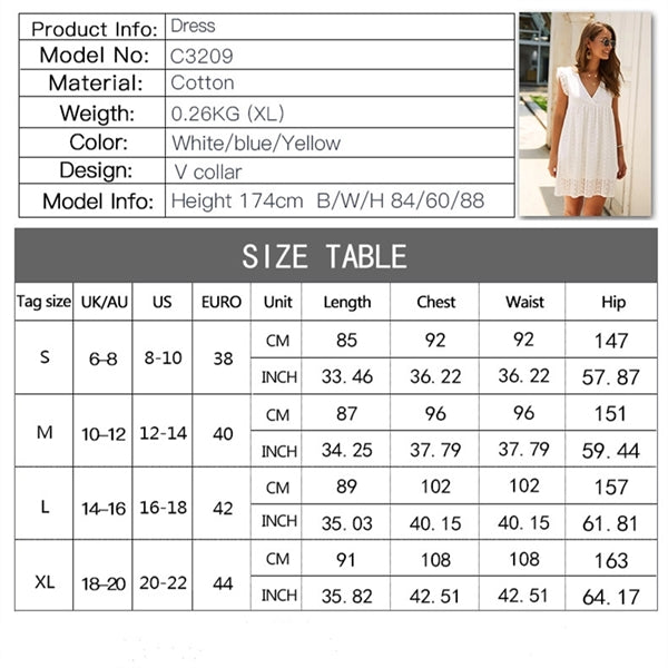 Women's Plain Floral Summer Lace Party Shift Dress